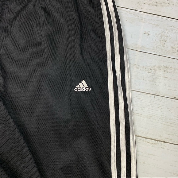 Adidas Black Tri-Stripe Straight Leg Sweatpants L - Picture 10 of 10